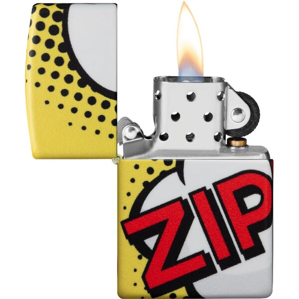 2023 Zippo Comic Design, White Matte